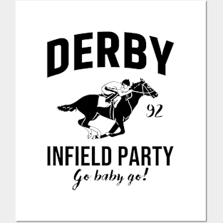 The Derby Infield Party Go Baby Go Horse Racing Posters and Art